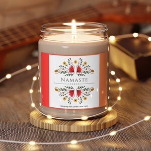 Namaste Sober Scented Soy Candle, 9oz, Sobriety Candle, AA Recovery Gifts, NA Recovery Gifts