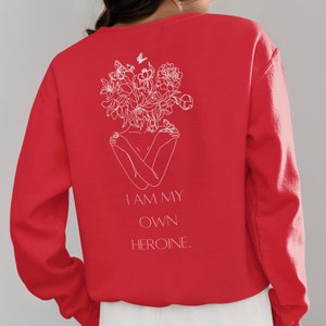 I Am My Own Heroine Unisex Heavy Blend™ Crewneck Sweatshirt, AA Recovery, NA Recovery, Sober Gifts for Women