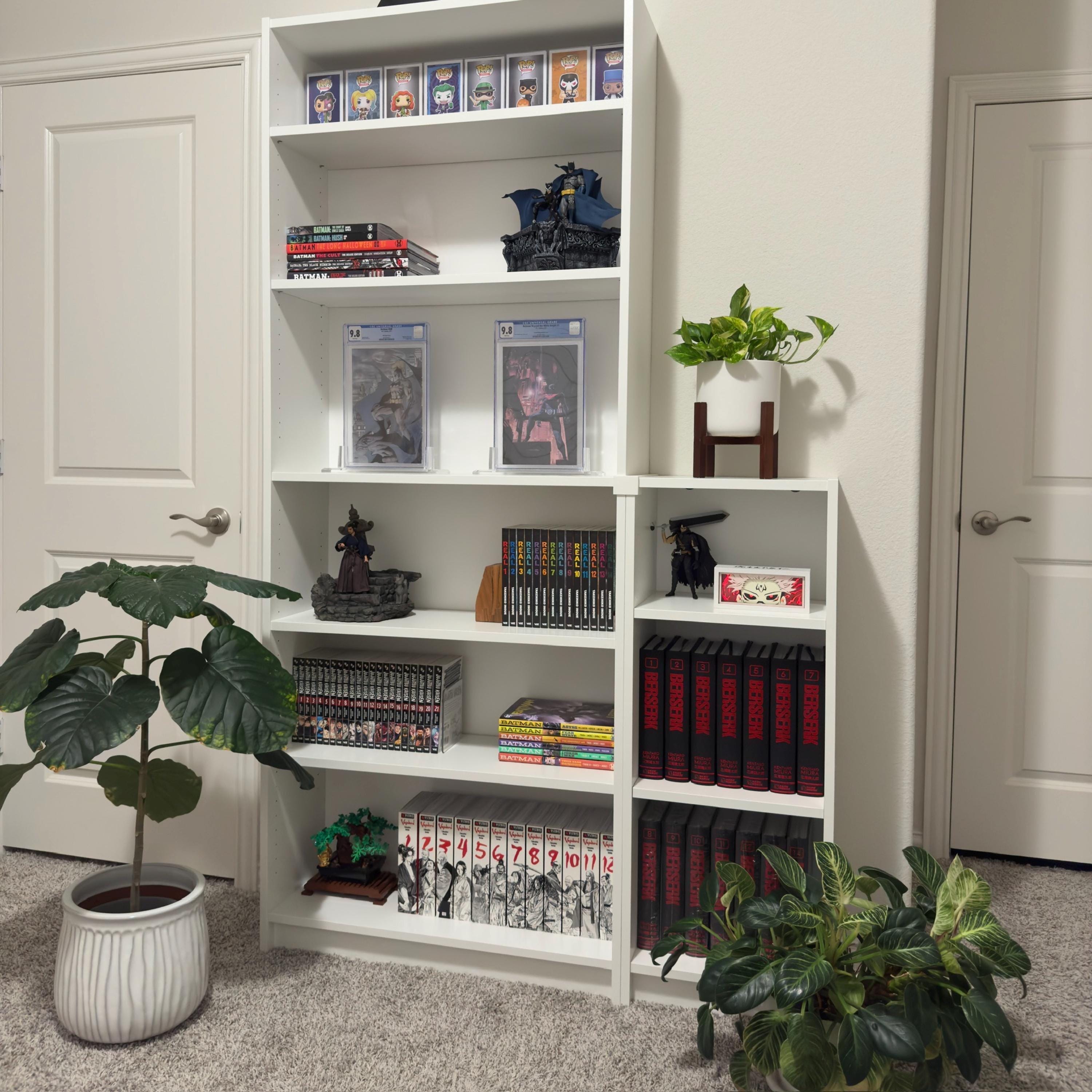 IKEA Billy Bookshelf Hook Clip Aligner Shelf Straightener | White