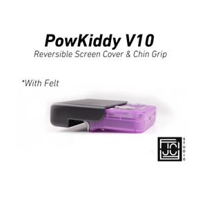 Impugnatura per POWKIDDY V10, protezione per schermo reversibile, impugnatura per il mento, protezione per schermo in feltro, impugnatura ergonomica e sottile di JCSFY