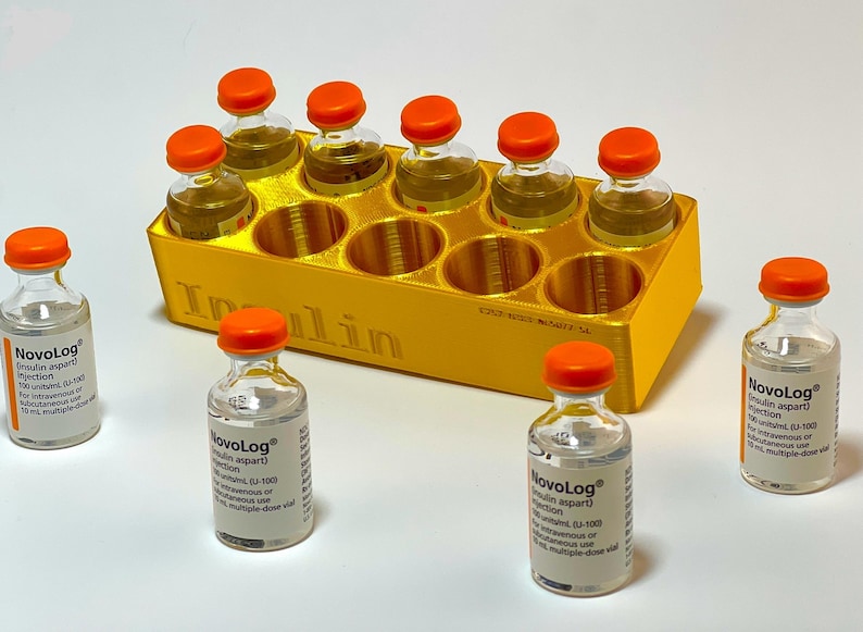 Insulin Vial Fridge Storage Organizer | Humalog Novalog Aspart ...