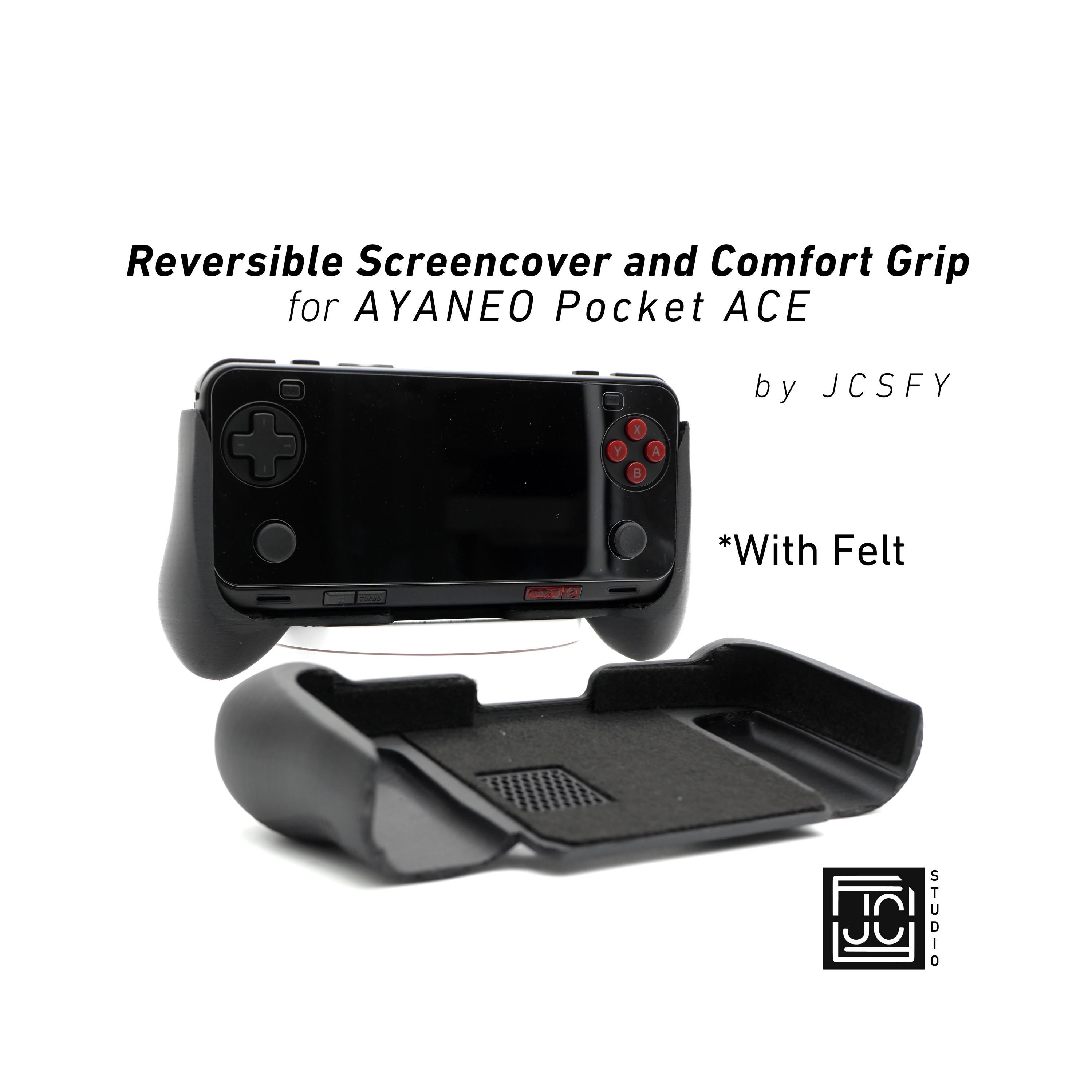 Grip for AYANEO Pocket ACE Thick Comfort Grip With Felt Wrap