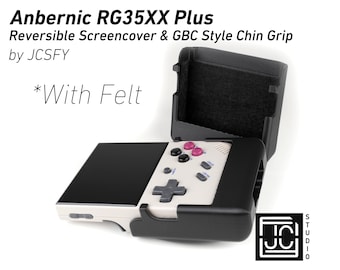 Anbernic RG35XX Plus Reversible Displayschutzfolie GBC Style Chin Grip Filz Bildschirmschutz