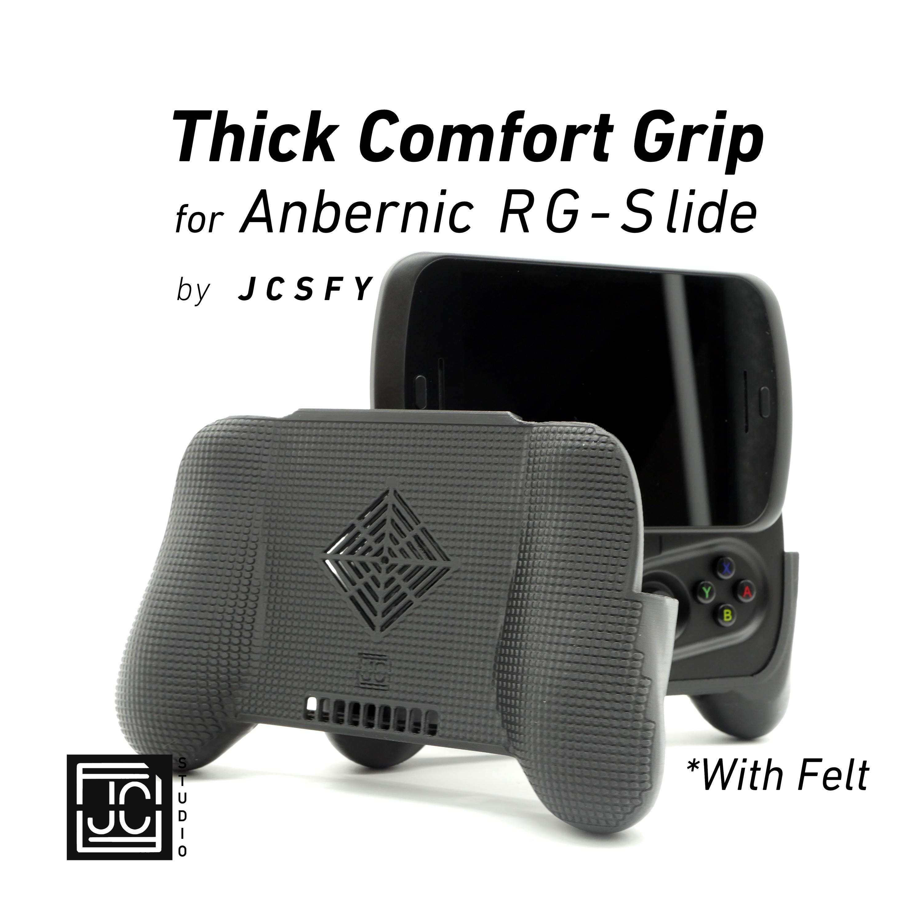 Grip for Anbernic RG Slide Thick Comfort Grip With Felt Wrap