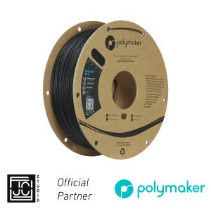 Nuevo filamento Polylite™ PLA negro de alta calidad - PA02001 - 1,75 mm - 1 kg para impresora 3D, ideal para aficionados a la impresión, de Polymaker by JCSFY