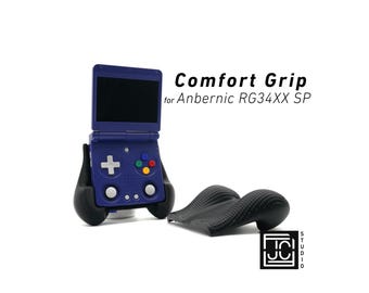 Grip for RG34XX SP by JCSFY Textured Handles Black Anbernic SP Hand Held Thick Color | Slots Into Mobile Gaming Device Comfort