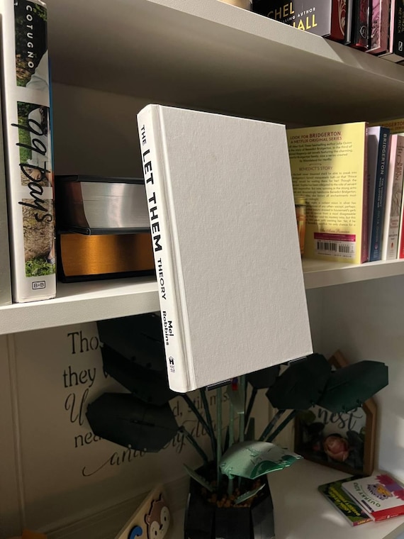 Floating Book Display Clip TWO Pack for IKEA Billy Shelf | Invisible Book Holder | Modern Bookshelf Decor | Front Ledge Hook by JCSFY