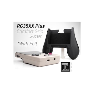 Grip for Anbernic RG35XX Plus Comfort Grip Ergonomic Design High Quality Smooth Attachment Handle Gaming Accessory for RG35 Anbernic Felt