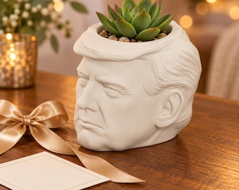 Donald Trump Head Planter, President Plant Pot, White House Political Gift, About 5 Inches by JCSFY