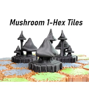 Obstáculos hexagonales simples de Hero Scape / Piezas hexagonales de terreno de mesa / Juego de mesa en miniatura para pintar / Azulejo de mejora de juego de rol DnD
