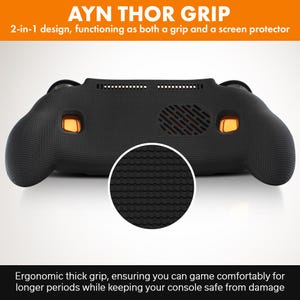 Grip voor Retroid Pocket 6-greep 2-in-1 omkeerbare schermafdekking en dikke comfortabele hoes met vilt omslag Ergonomische RP6 handheld 2n1 van JCSFY afbeelding 4