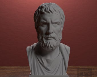 Escultura de busto de Epicteto, estatua del filósofo estoico para aula, estante de estudio, escritorio de oficina, exhibición de sabiduría antigua de JCSFY