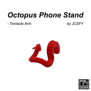 Octopus Phone Stand - Ocean Themed Desk Accessory - Marine Life Decor And Home Office Setup - Aquarium Sea Water Tank - JCSFY 3D Printed
