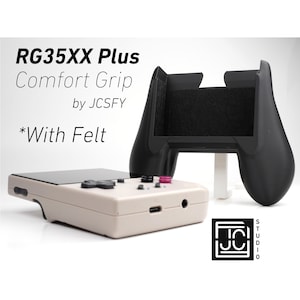 Felt Anbernic RG35XX Plus Grip Comfort Grip Ergonomic Design High Quality Smooth Attachment Handle Gaming Accessory for RG35 Anbernic