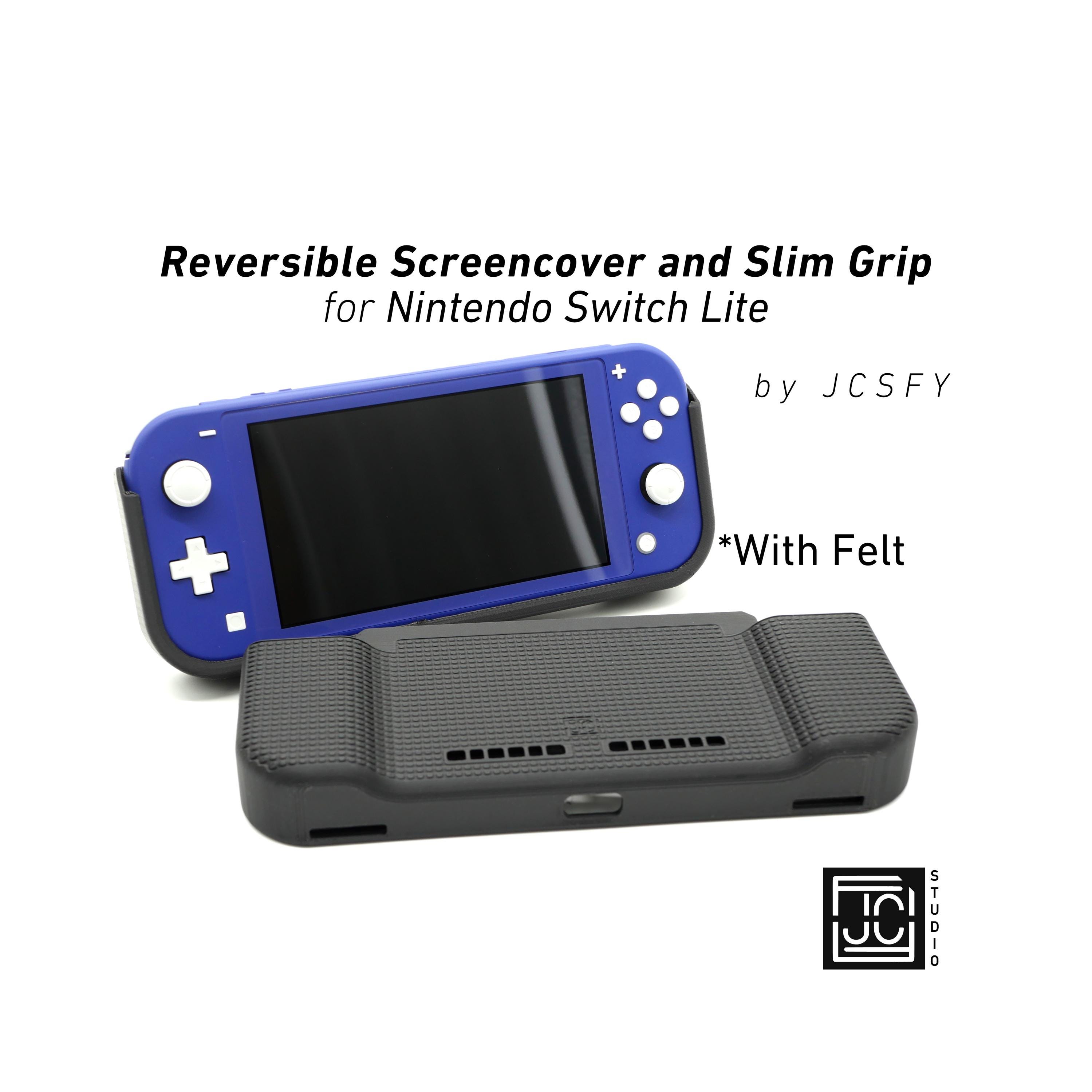 Grip for Nintendo Switch Lite Slim Comfort Grip With Felt Wrap