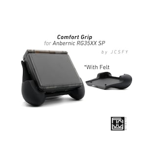 Grip for Anbernic RG35XX-SP Comfort Grip Felt Lining Case with Felt Wrap Ergonomic RG35X Handheld RG35 SP Back Plate Cover Scratch Protect