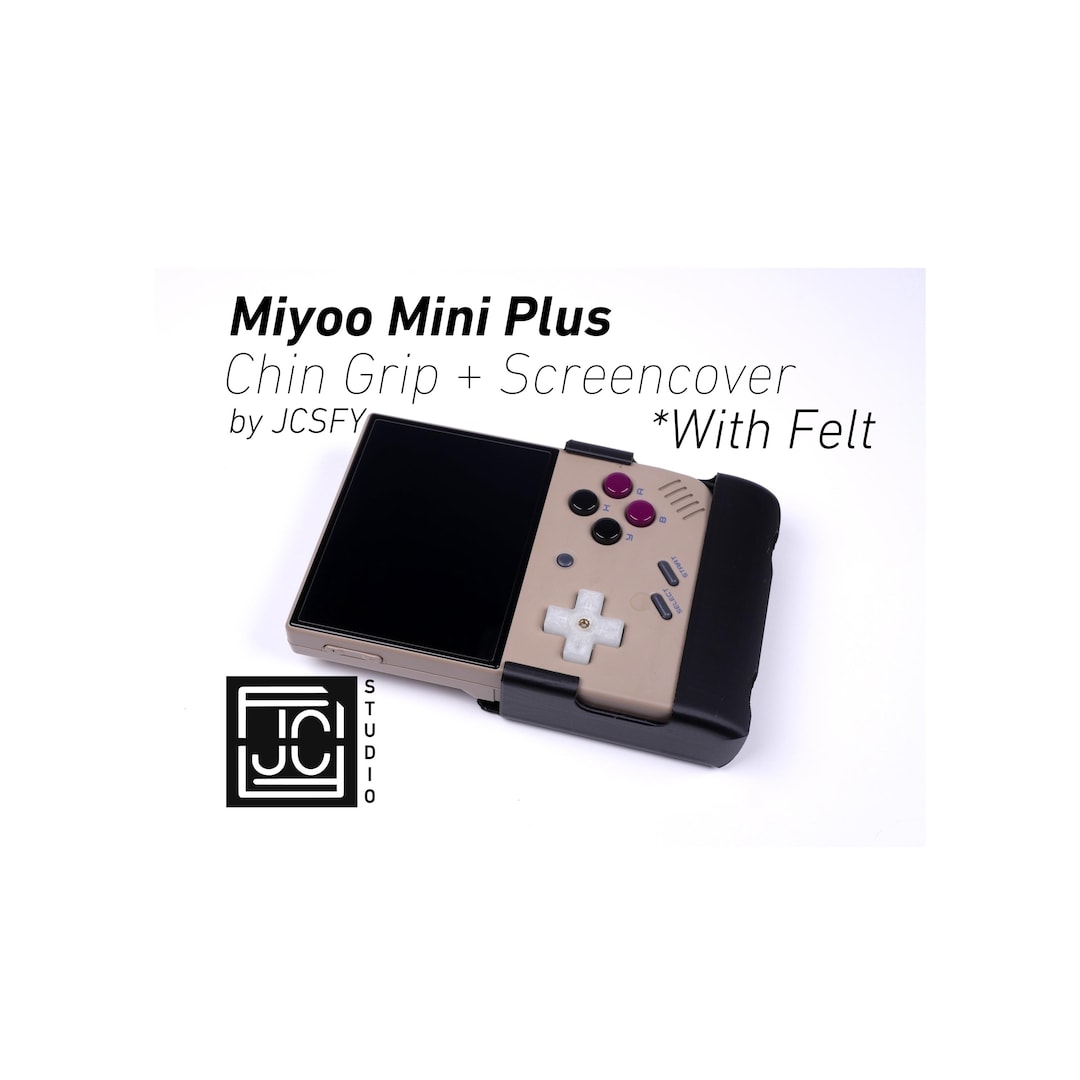 Grip for Miyoo Mini Plus Reversible Screen Cover Chin Grip Felt Screen ...