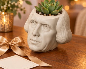 James Madison Head Planter, President Plant Pot, Constitution History Gift, About 5 Inches by JCSFY