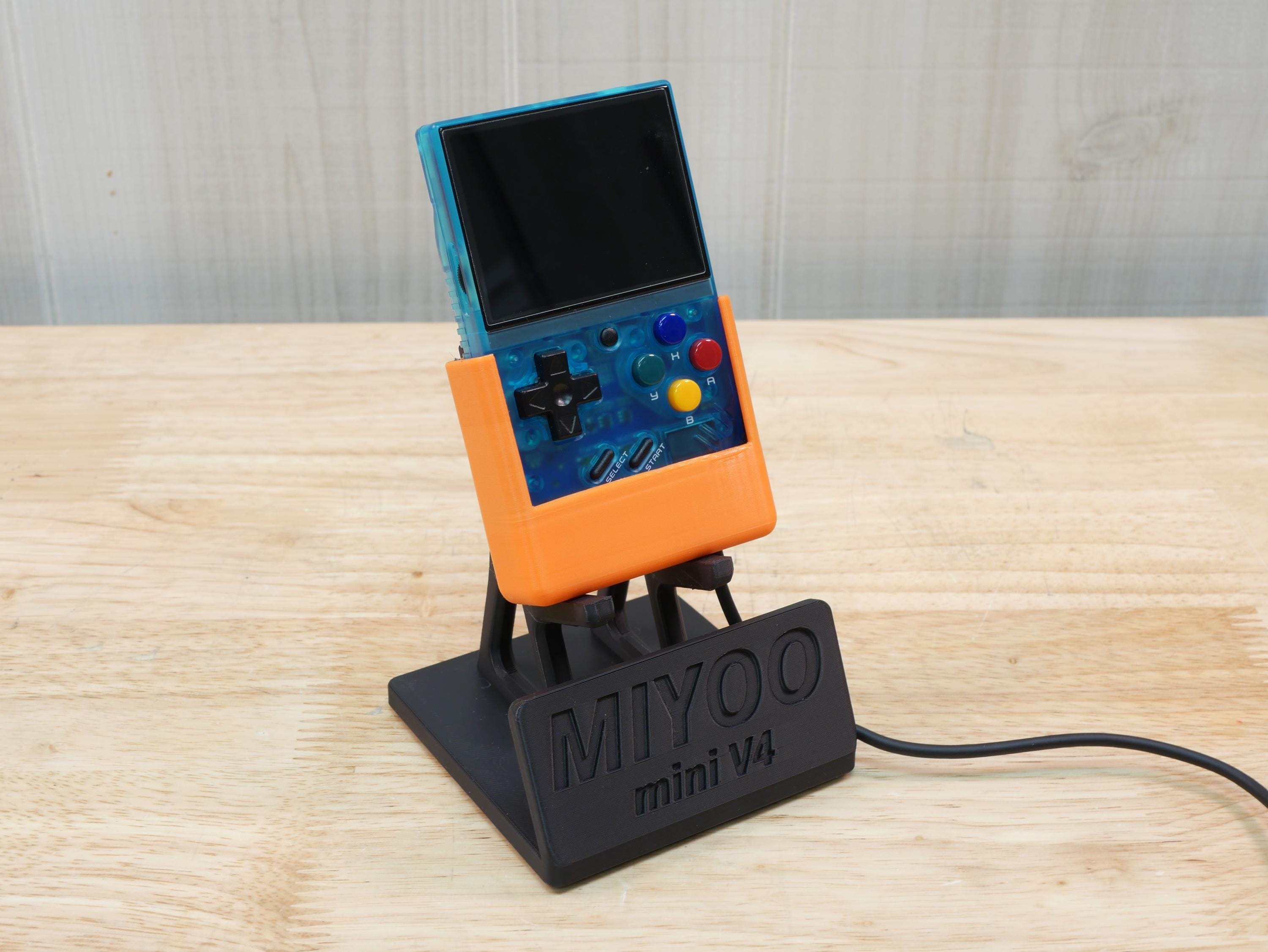 Miyoo mini V4 MMV4用ディスプレイスタンド（充電スペース付き 