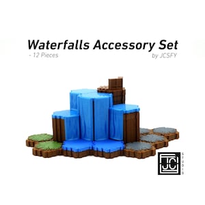 Wasserfälle Zubehör Hero Scape Kompatibel Hex Terrain | Tabletop Kampffiguren | Malbares Miniatur Brettspiel | Rollenspiel heroscape Stück