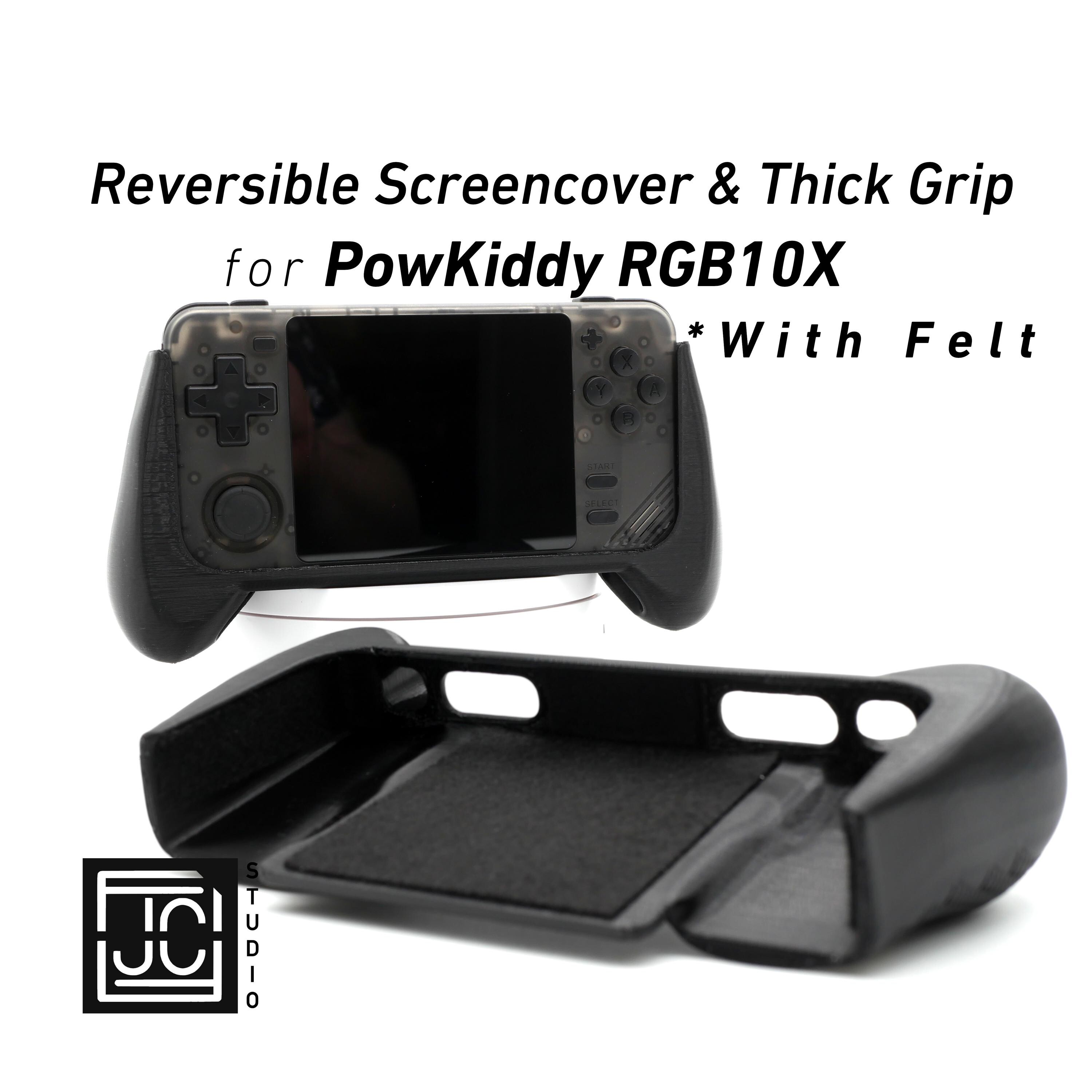 Grip for Powkiddy RGB10X 2-n-1 Reversible Screen Cover Comfort