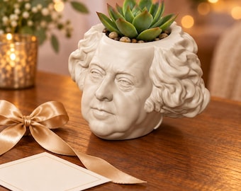 John Adams Head Planter, President Plant Pot, Founding Father History Gift, About 5 Inches by JCSFY