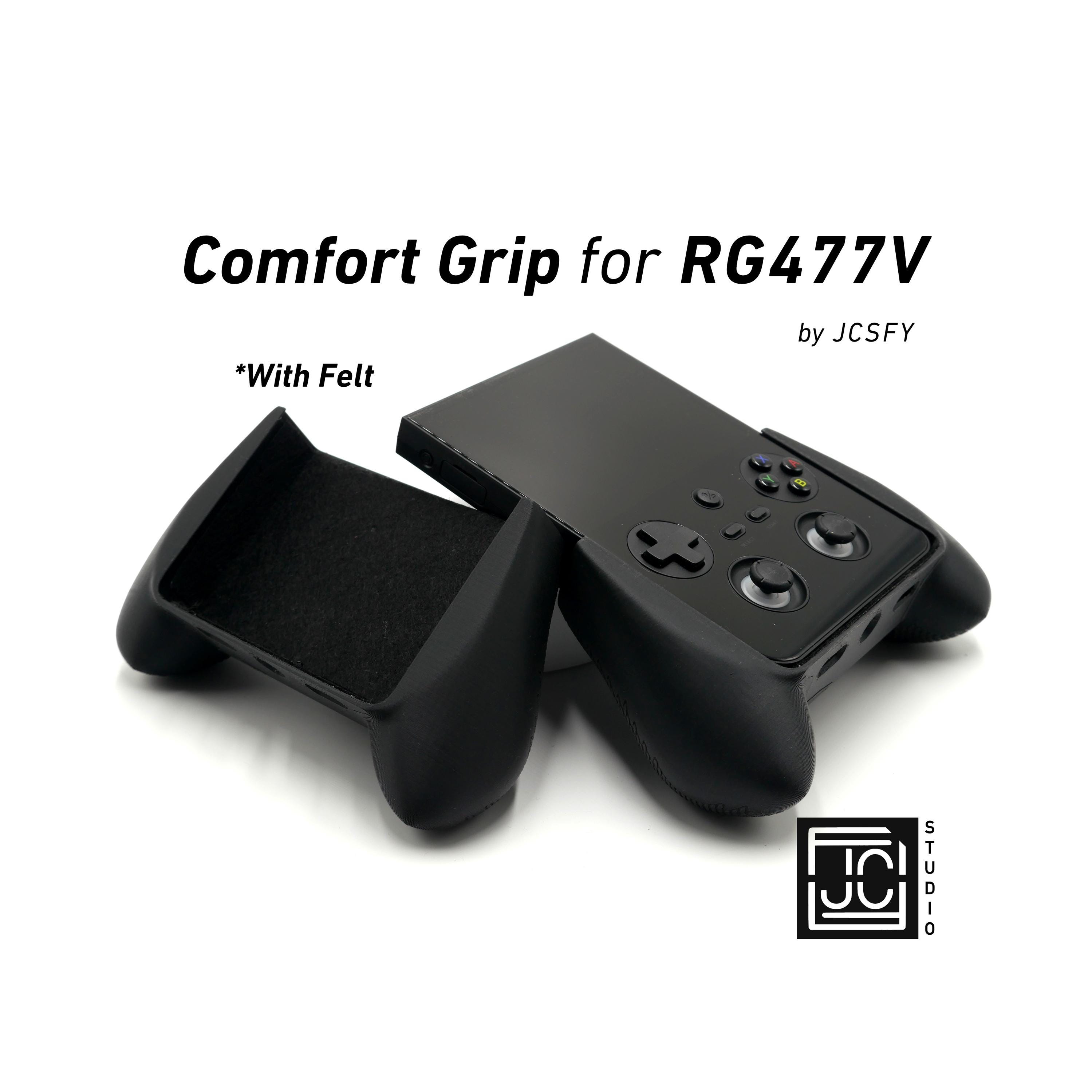 Grip for Anbernic RG477V Thick Comfort Grip With Felt Wrap