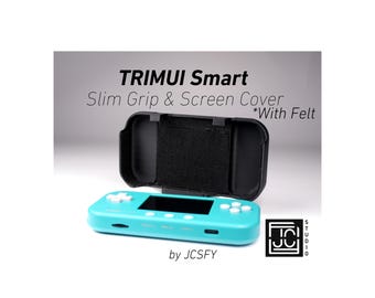 Griff für TrimUI Smart Slim Grip 2-in-1-Umkehrseite & Slim Comfort Grip-Hülle mit Filzverpackung Ergonomischer TRIMUI-Handheld 2n1-Filz
