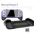 Felt Retroid Pocket 5 Grip 2-in-1 Reversible Screen Cover & Thick Comfort Grip Case with Felt Wrap Ergonomic RP 5 Handheld 2n1 Deluxe