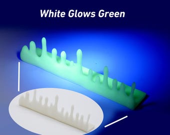 Goo BookShelf Hanging Glow in the Dark Slime Drips | Decorate Your Shelf with These Hang Over Goop Droplets in 7 Inch Lengths of Ooze