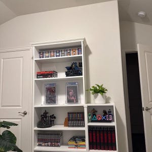 Billy Bookshelf Crown Molding Kit | Modular Pack for Any Width Combination of Ikea Billy Shelves | Shelf Aligner | Easy No Glue or Screws image 11