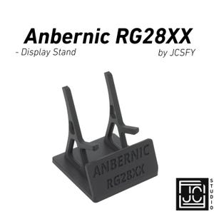 Soporte de exhibición para RG28XX Anbernic 28XX con espacio de carga/Estante para consola de juegos retro compatible con empuñaduras JCSFY