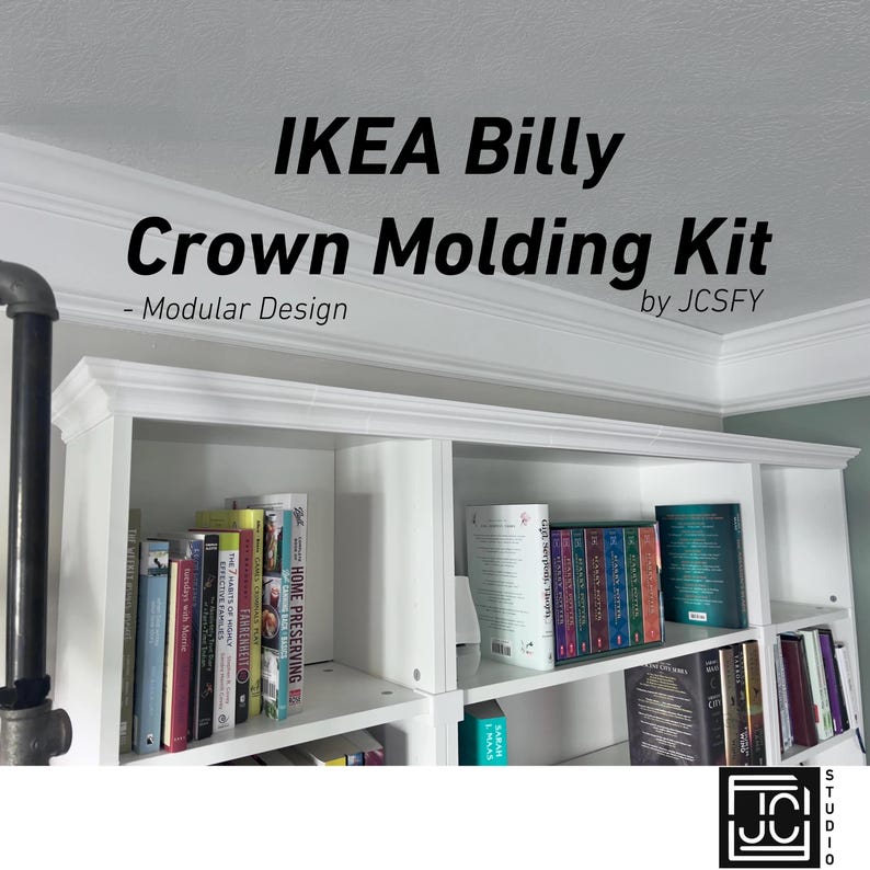 IKEA Billy Crown Molding Kit Guide: How It Fits Different Shelf Sizes