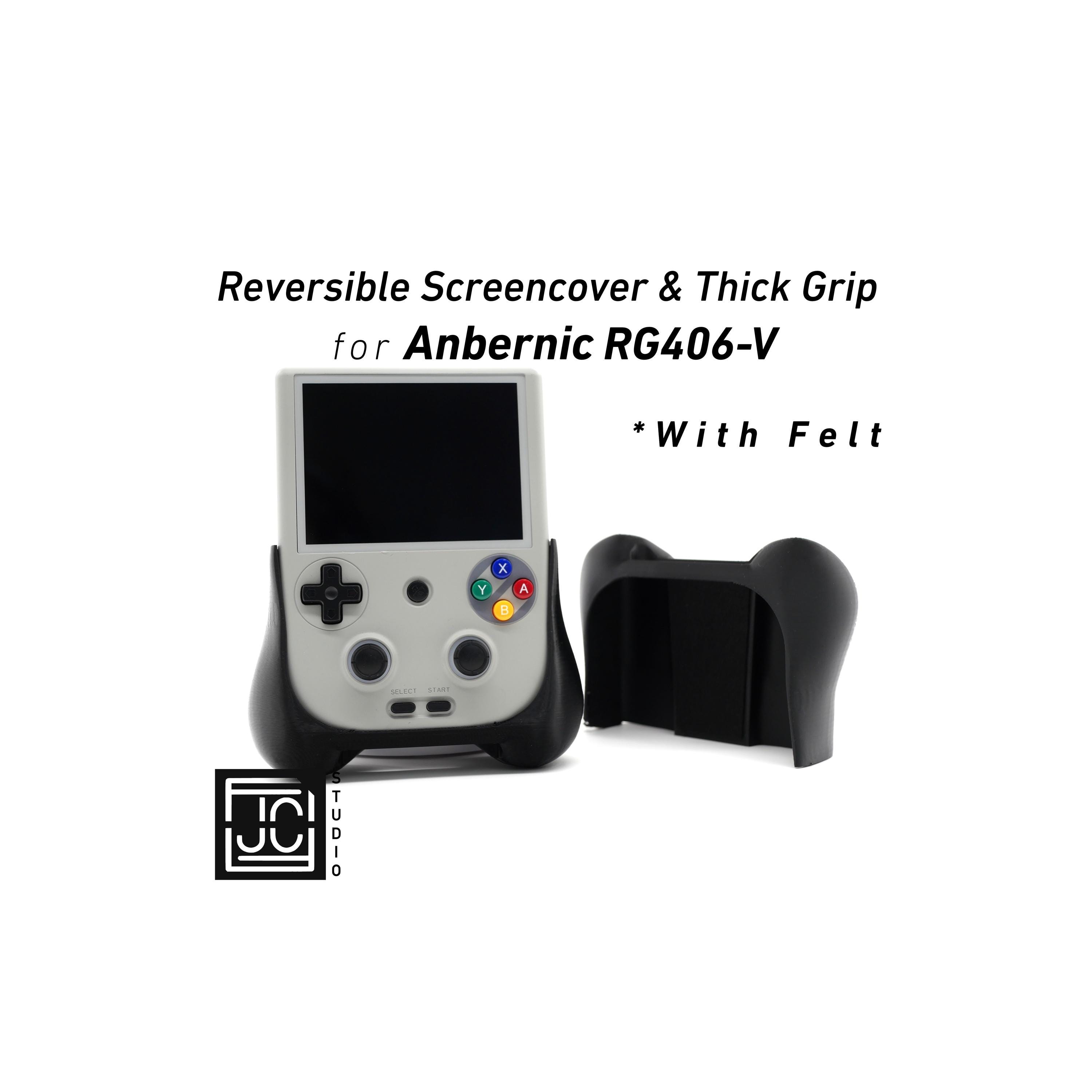 Impugnatura Ergonomica In ABS Per Anbernic RG405V E RG406V – Bianca, Leggera E Antiscivolo Per Lunghe Sessioni Di Gioco