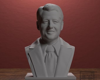 Bill Clinton Statue, 42nd U.S. President Decor, Patriotic Office Shelf Accent, American History Gift