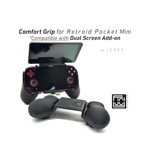 Agarre para Retroid Pocket Mini / Compatible con Retroid Dual Screen Add-on Agarre grueso y cómodo con envoltura de fieltro RPMini ergonómico de mano JCSFY