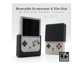 Grip for Retroid Pocket Classic Reversible Screen Cover Slim Chin Felt Screen Protector Gaming Handheld Protection Textured Pattern JCSFY