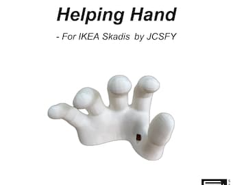 Helping Hand for IKEA Skadis Tool Holder - Unique Clip On Hand Peg Board - JCSFY 3D Printed
