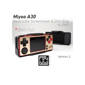 Agarre para Miyoo A30 Grip 2 en 1 A30 Cubierta de pantalla Reversible Agarre cómodo Estuche con forro de fieltro con envoltura de fieltro Estuche ergonómico Miyoo de JCSFY