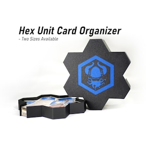 Kaartopberger Hero Scape Unit | Bescherm Heroes-teams beheren | Overschilderbaar miniatuurbordspel | Hex Bin Box-containeropslag voor Heroscape