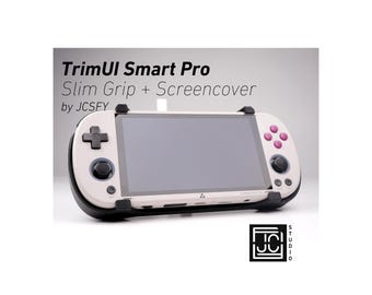 Griff für TrimUI Smart Pro Slim Grip 2-in-1-Umkehrseite & Slim Comfort Grip-Hülle mit Filzverpackung Ergonomischer TRIMUI-Handheld 2n1