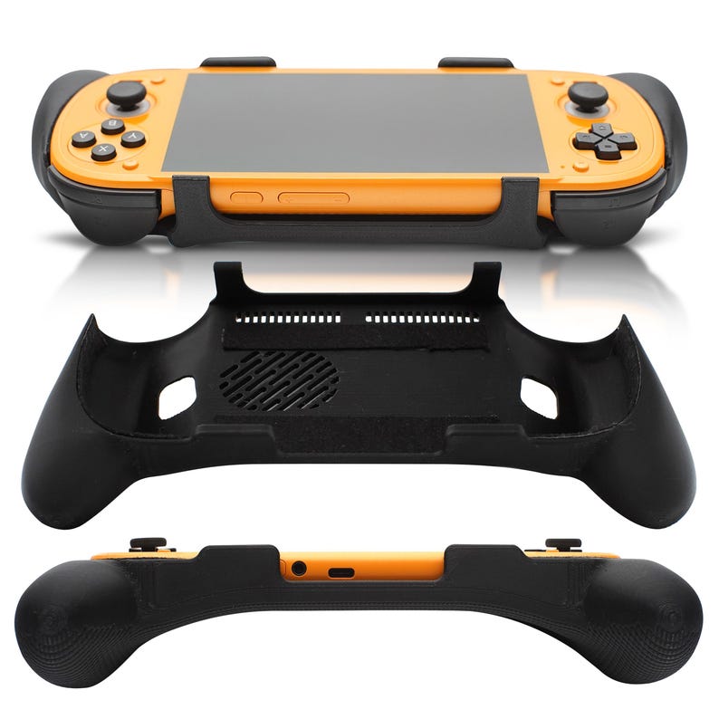 Grip voor Retroid Pocket 6-greep 2-in-1 omkeerbare schermafdekking en dikke comfortabele hoes met vilt omslag Ergonomische RP6 handheld 2n1 van JCSFY afbeelding 6