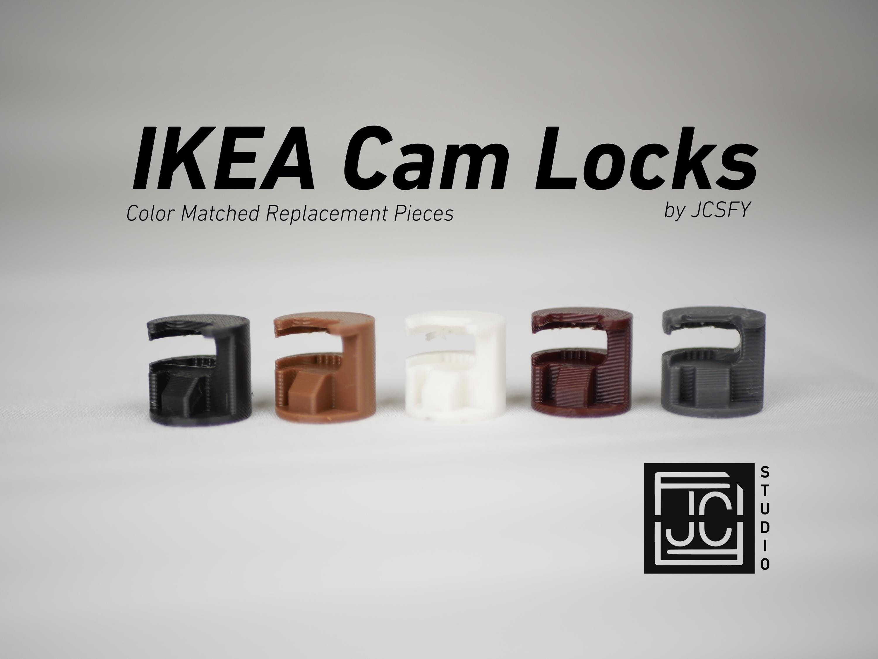 IKEA Cam Lock Color Match Part for Malm Hemnes Besta Billy – Color