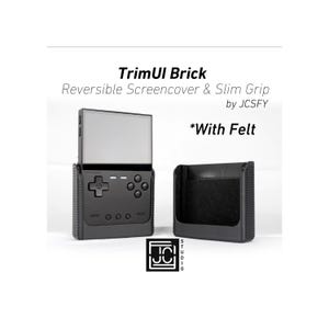 Grip for TrimUI Brick Reversible Screen Cover Slim Chin Grip Felt Screen Protector | Gaming Handheld Protection with Textured Pattern JCSFY