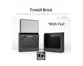 Grip for TrimUI Brick Reversible Screen Cover Slim Chin Grip Felt Screen Protector | Gaming Handheld Protection with Textured Pattern JCSFY