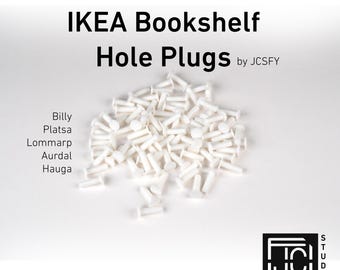 120+ Ikea Billy Bookshelf Hole Plugs Pack Cover Caps White Wardrobe Half Size Black Billy Book Shelf 3.5mm Plug Lommarp Platsa Aurdal Hauga