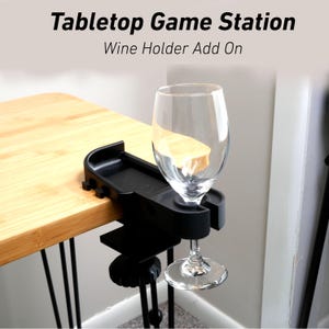 Support pour porte-verre à vin, station de jeu de table complémentaire modulaire | Tour de dés | Organisateur de jeu de société Jetons Cartes D&D | Barre d'espacement WyldForm