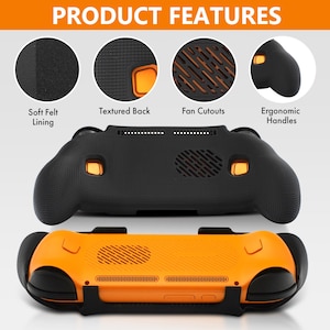 Grip voor Retroid Pocket 6-greep 2-in-1 omkeerbare schermafdekking en dikke comfortabele hoes met vilt omslag Ergonomische RP6 handheld 2n1 van JCSFY afbeelding 3