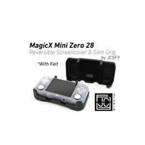 Agarre para MagicX Mini Zero 28 Zero 28 Cubierta de pantalla Reversible con agarre cómodo Estuche con forro de fieltro Estuche ergonómico de mano dos en uno de JCSFY