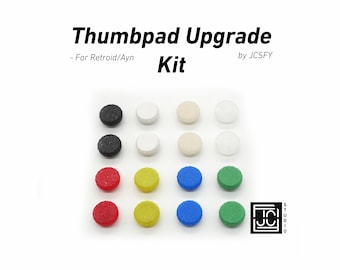 Clear Thumbpad Upgrade Set 2 PACK for Retroid and Ayn Devices | Multiple Color Options RGB  Simple Swap Thumb Sticks Retro Handheld by JCSFY